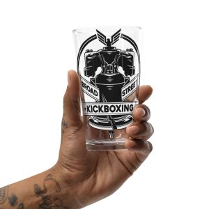 broad street kickboxing printed pint glass